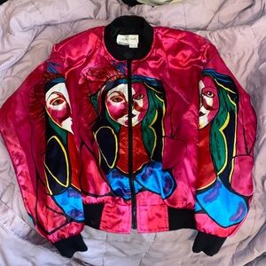 Multi-colored Bomber Jacket